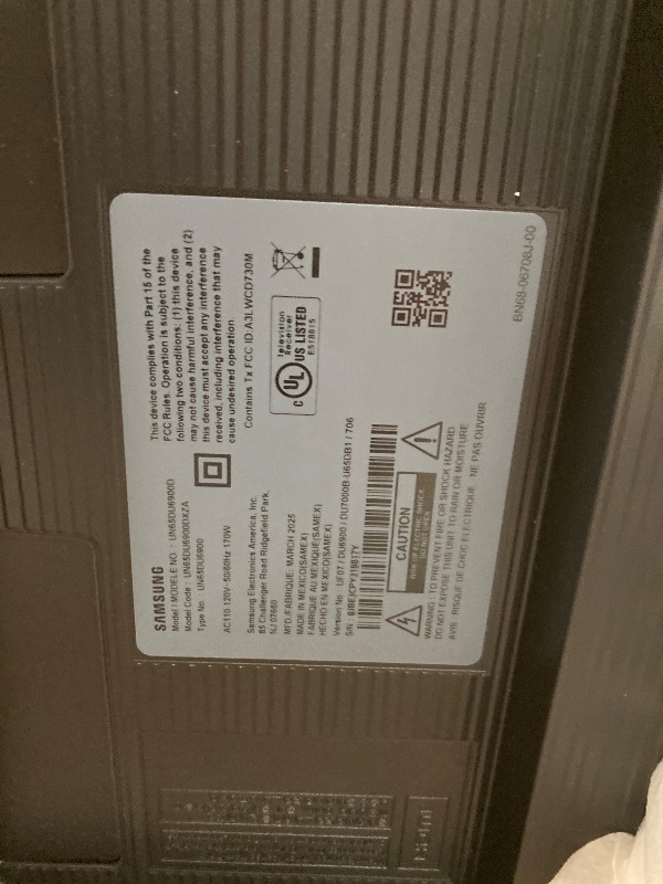 Photo 1 of ***NO REFUND. NO RETURN***Samsung 65-Inch Class Crystal UHD U8000F 4K Smart TV (2025 Model) Endless Free Content, Crystal Processor 4K, MetalStream Design, Knox Security, Alexa Built-in