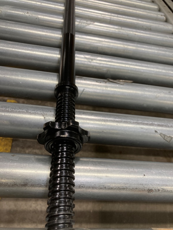 Photo 1 of ***MISSING ONE STAR NUT***55" Weight Lifting Bar, 1" Standard Straight Barbell Bars for Weight lifting, Olympic Barbell Bar for Bench Press/Hip Thrusts/Squats/Lunges for Gym and Home, 2 Star Star-nuts (480lb Weight Capacity)