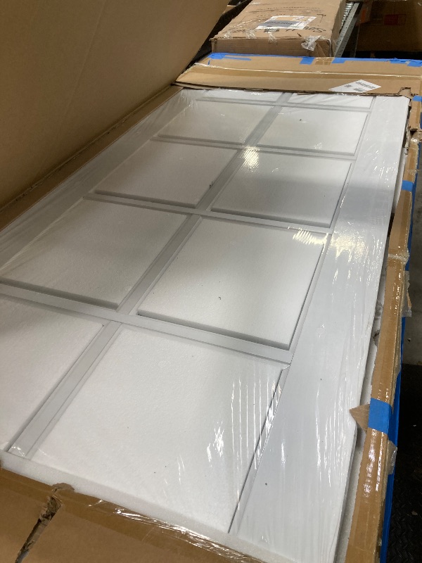 Photo 1 of (32" x 2) x 80" Clear Glass French Interior Door Slab, 10-Lite Glass Pantry Door for Bathroom Laundry Closet Pocket, Solid Core Pre-Assembled Panel Without Hardware, White