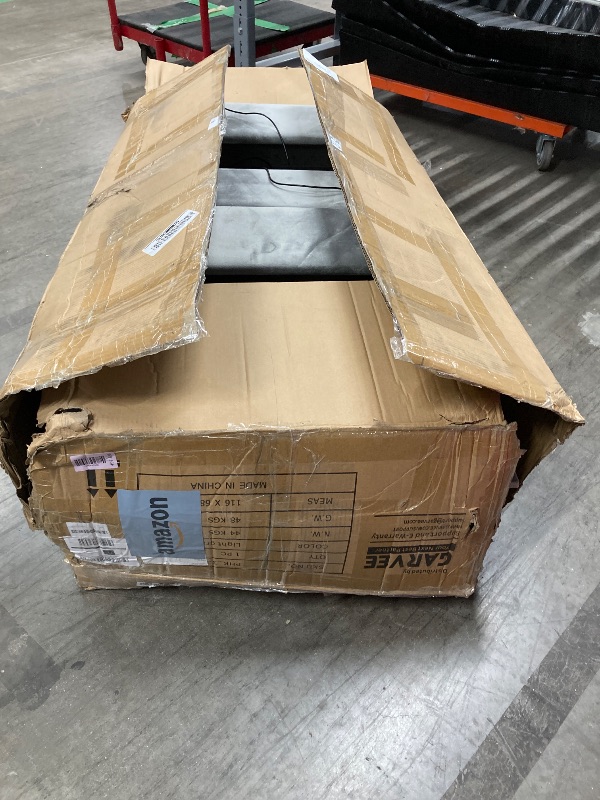 Photo 1 of **only to parts, missing a lot pieces, incomplete***IDEALHOUSE 84" Sleeper Sofa with Storage & Charging Station, Convertible Sectional Couch Bed with LED Lights, Reversible Chaise, Pull Out Sofa Bed for Living Room Apartment, Velvet, Light Grey