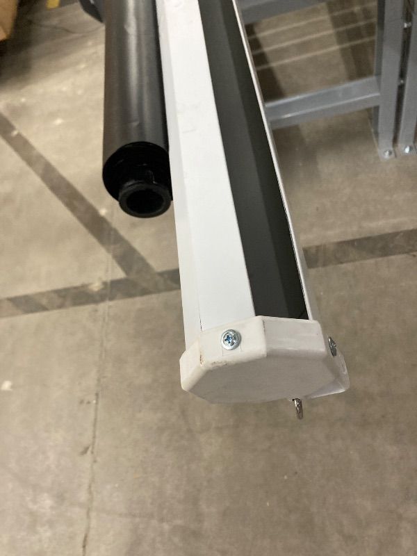 Photo 1 of ****DAMAGED -SELLING AS PARTS ONLY*** Elite Screens Manual Series, 150-INCH 16:9, Pull Down Manual Projector Screen with AUTO LOCK, Movie Home Theater 8K / 4K Ultra HD 3D Ready, 2-YEAR WARRANTY, M150XWH2,White  ***NOT IN BOX /BENT***