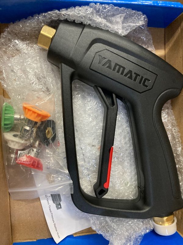 Photo 1 of **MISSING PARTS**TOOLCY Pressure Washer Short Gun, Commercial 5000 PSI / 10.5 GPM with Nozzle Tips, 3/8" Swivel USA-NPT Thread x Quick Socket, Sturdy Design for Gas Power Washer