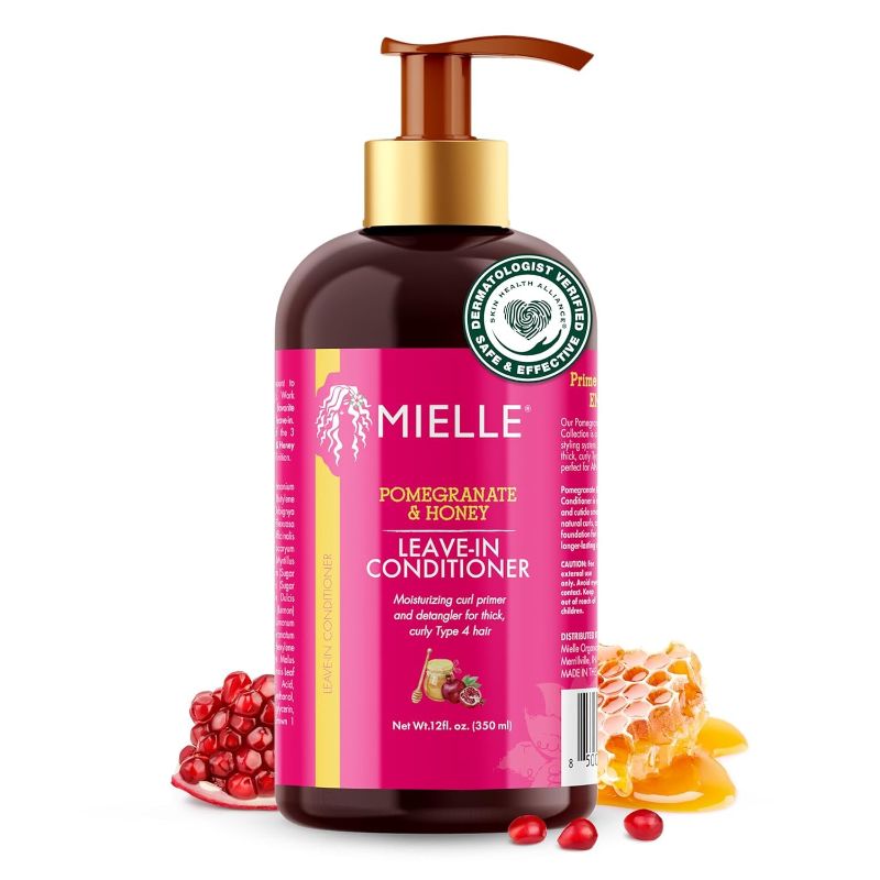 Photo 1 of 
Mielle Organics Pomegranate & Honey Leave In Conditioner for Curly Hair - Moisturizing Detangler & Curly Hair Treatment to Help Repair Damage,...