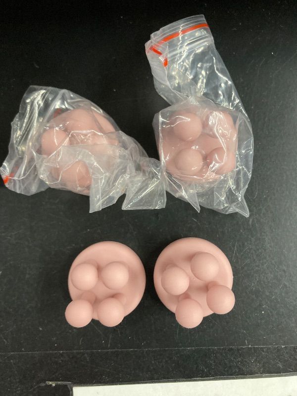 Photo 1 of ***MISSING PIECES*** iBetterLife 4Pcs Toothbrush Holders Wall Mounted - Self-Adhesive to Mirror for Clipping & Hanging Shower Razor Towel Plug Cable Key, Utility Hooks for Home Bathroom Kitchen Office Dorm Room Essentials