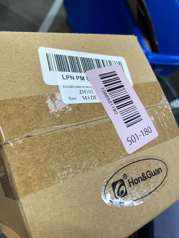 Photo 1 of ***DAMAGED -BENT SELLING AS IS *** Hon&Guan 4-inch Semi Rigid Dryer Vent Hose, 8 Feet Flexible Aluminum Duct with 2 Clamps, and Aluminum Foil Tape