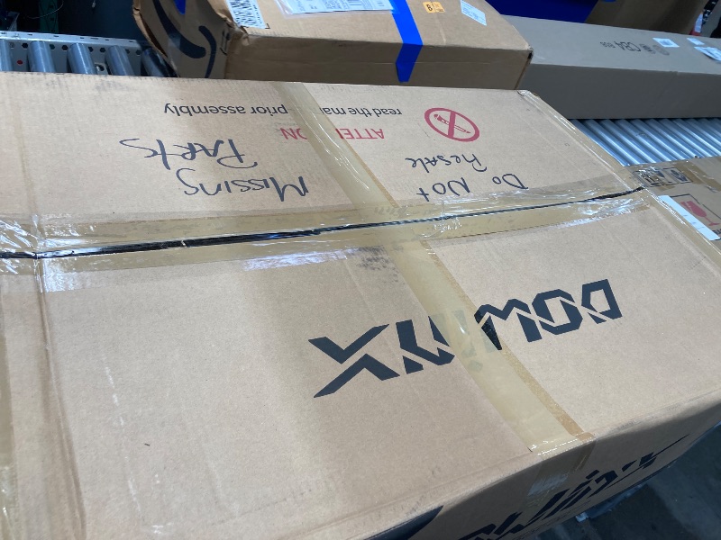 Photo 1 of ***MISSING PIECES -SELLING AS REPLACEMENT PARTS ONLY*** Dowinx Gaming Chair Fabric with Pocket Spring Cushion, High Back Ergonomic Computer Chair with Footrest for Adults, Massage Lumbar Support Swivel Game Chair for Office Gaming 300LBS, Green