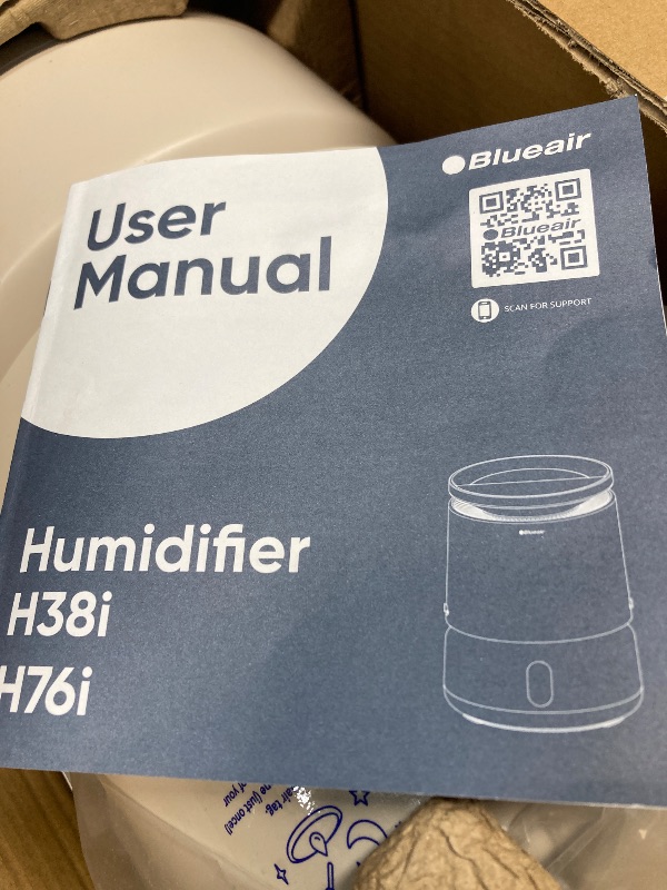 Photo 1 of **PARTS ONLY**BLUEAIR Room Humidifier - DreamWell - 48Hr Top-Fill Mist-Free InvisibleMist Technology Aroma Stone for Essential Oils and Soothing Mood Lighting - Quiet Operation for Bedroom and Home Use, Beige