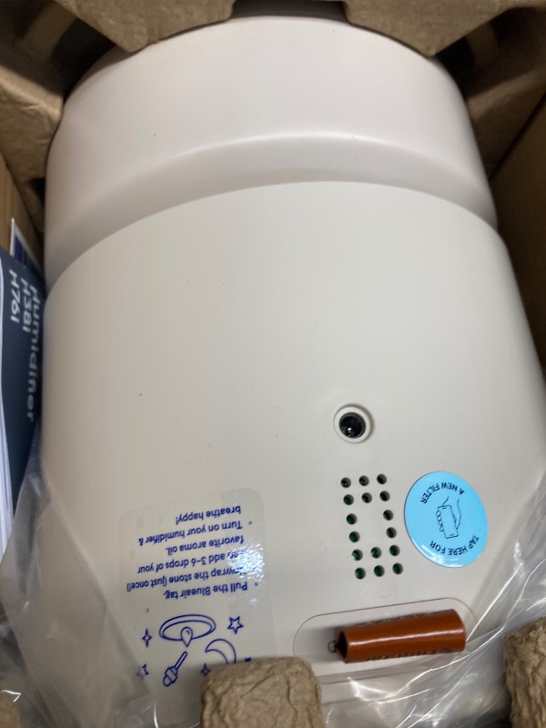 Photo 1 of **PARTS ONLY**BLUEAIR Room Humidifier - DreamWell - 48Hr Top-Fill Mist-Free InvisibleMist Technology Aroma Stone for Essential Oils and Soothing Mood Lighting - Quiet Operation for Bedroom and Home Use, Beige