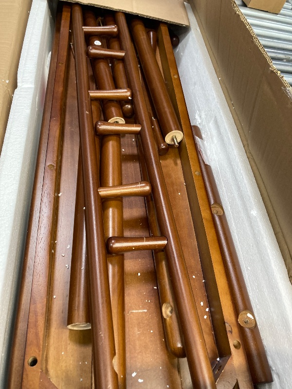 Photo 1 of ***MISSING HARDWARE, BOTTOM SHELF & DIRECTIONS*SCRATCHED***AQIMUELE Coat Rack with Shoe Storage, Wooden Hall Tree with Bench, 11 Hooks and 2-Tier Storage Shelves, 3-in-1, Entryway Bench with Coat Rack (39.3"-Walnut)***MISSING HARDWARE, BOTTOM SHELF & DIRE