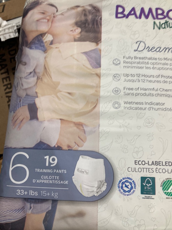 Photo 1 of 2 Bambo Nature Hypoallergenic Training Pants, Eco-Labeled Training Pants, Totally Chlorine-Free - Size 6 (19 Count)