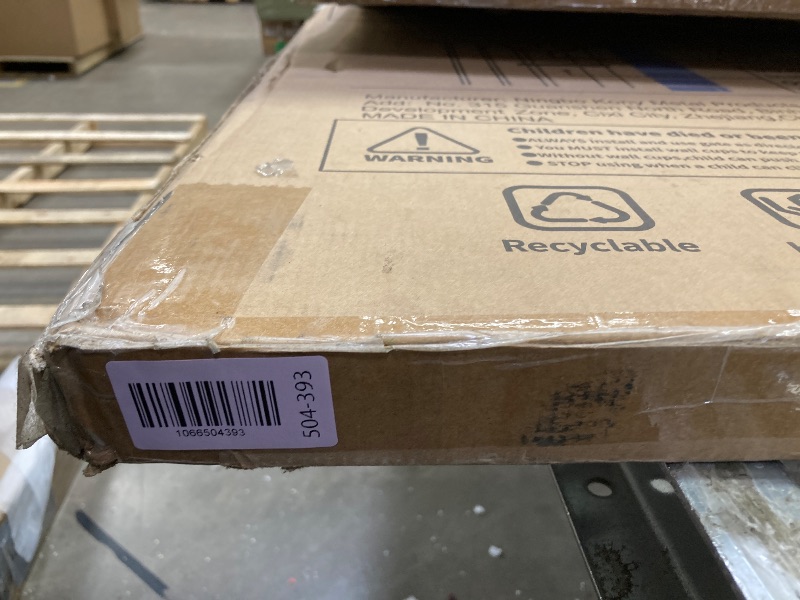 Photo 1 of ***MISSING PIECE -SELLING AS REPLACEMENT PARTS ONLY*** Cumbor 29.7-40.6" Baby Gate for Stairs, Mom's Choice Awards Winner-Dog Gate for Doorways, Pressure Mounted Auto-Close Pet Gates for Dogs Indoor, Safety Child Gate with Easy Walk Thru Door, Brown