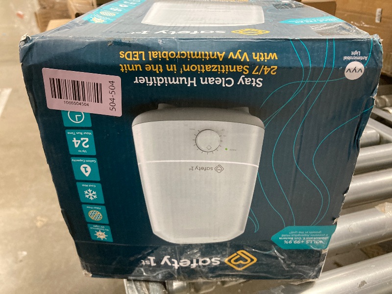 Photo 1 of **NEEDS CLEANING**Safety 1st Stay Clean Humidifier, Ultrasonic Mist, One Gallon Easy to Fill Tank, LED Light, and Filter Free