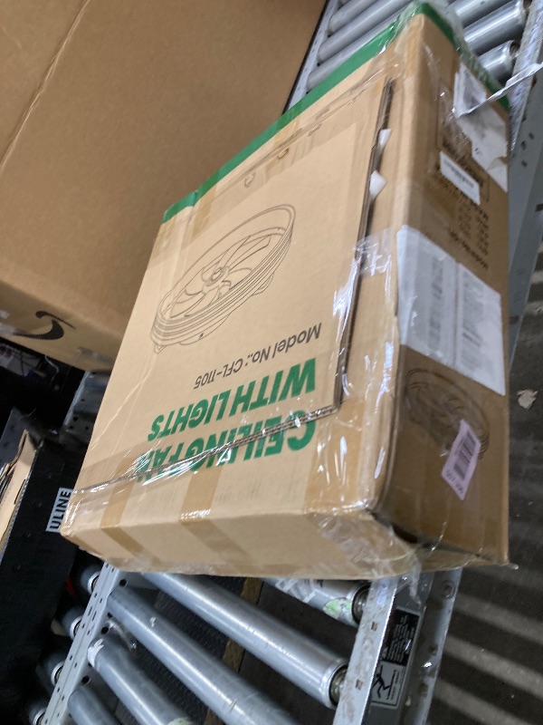 Photo 1 of **PARTS ONLY** Ceiling Fan with Light, Flush Mounted Ceiling Fan with Lights, 6 Wind Speeds Smart Low Profile Fan for Bedroom, Kids Room and Living Room 20" (Black)