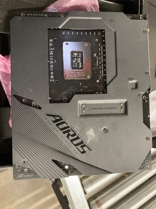 Photo 1 of ***Damaged, bent pins on CPU slot, it’s not permitted to Return, Not Refund***GIGABYTE Z790 AORUS Master X (LGA 1700/ Intel Z790 X/EATX/ DDR5/ 5* M.2/ PCIe 5.0/ USB 3.2 Type-C/Wi-Fi 7/ 10GbE LAN/Q-Flash Plus/EZ-Latch Plus/Motherboard)