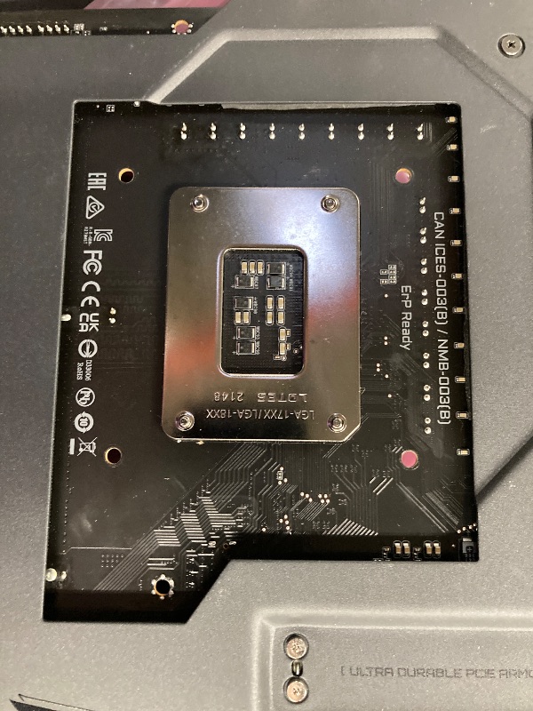 Photo 1 of ***Damaged, bent pins on CPU slot, it’s not permitted to Return, Not Refund***GIGABYTE Z790 AORUS Master X (LGA 1700/ Intel Z790 X/EATX/ DDR5/ 5* M.2/ PCIe 5.0/ USB 3.2 Type-C/Wi-Fi 7/ 10GbE LAN/Q-Flash Plus/EZ-Latch Plus/Motherboard)