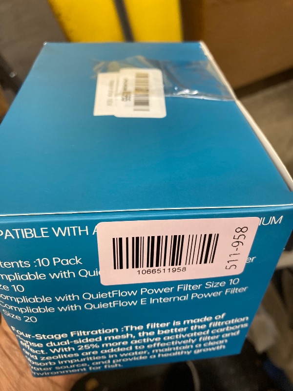 Photo 1 of 10 Pack Medium Replacement Filters Cartridges for Aqueon QuietFlow,Replacement Filter Cartridges with Aqueon QuietFlow LED PRO Power Filter Size 10