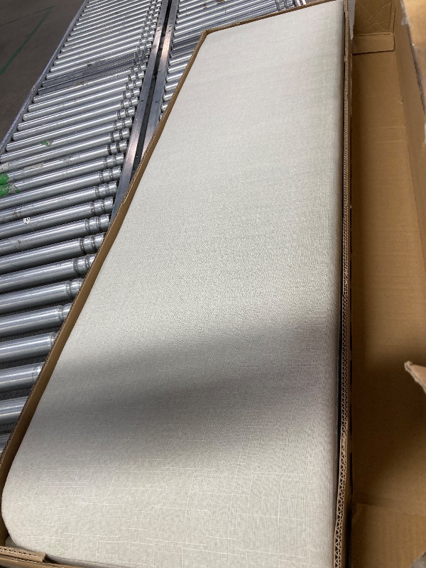 Photo 1 of ********* Box 2 of 2 missing box 1/2 *******Bellemave Queen Upholstered Daybed with 4 Support Legs, Corner Bed, Upholstered Bedframe for Kids,Teens,Adults, Beige (Linen)