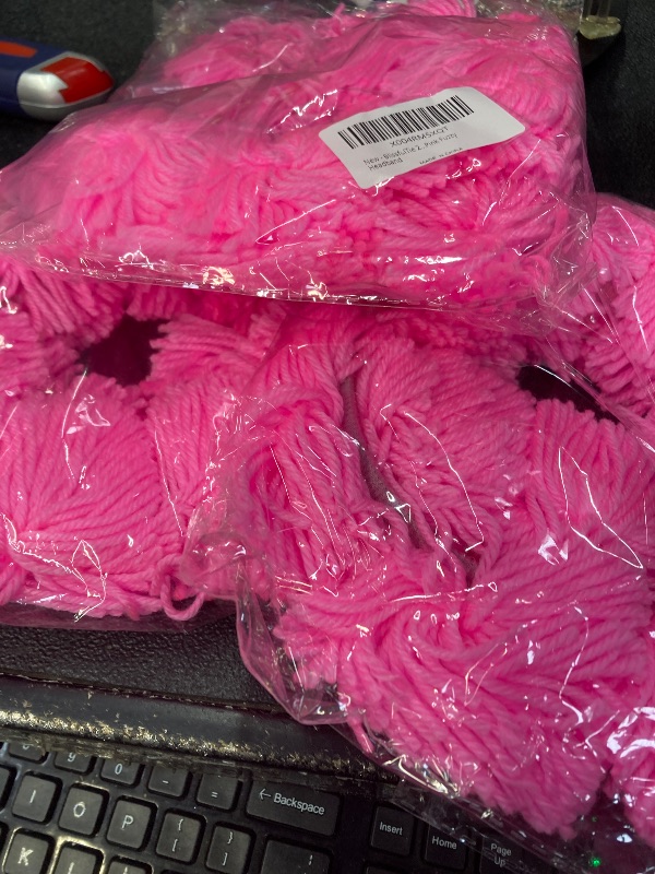 View 2 of ++3 PACK+++BlissfulTie 2PCS Fluffy Pom Pom Headbands – Pink Fuzzy Yarn Hair Accessories for School Events, Halloween, Cosplay, and Dress-Up Parties