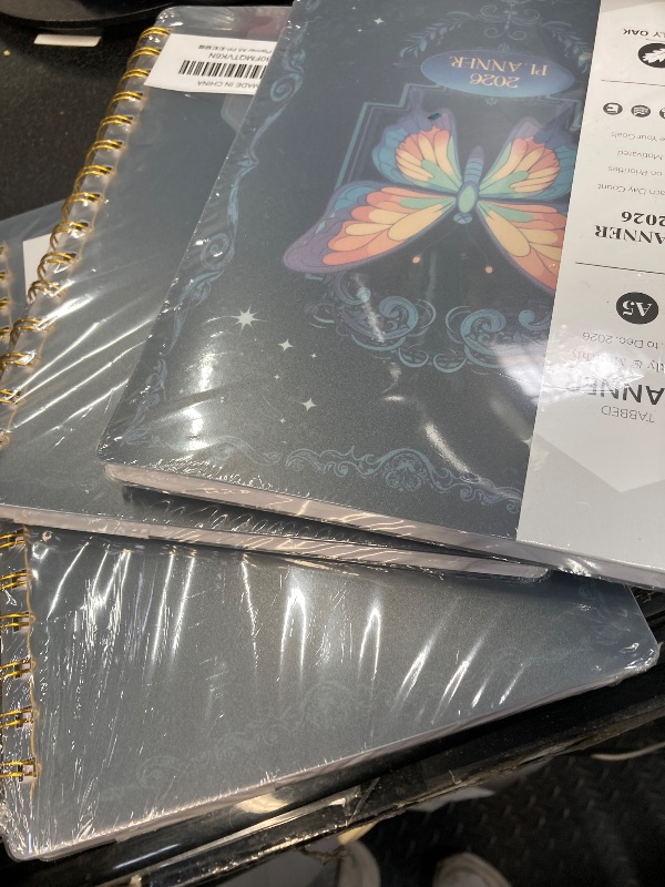 Photo 1 of ++3 PCS++2026 Planner, Weekly and Monthly Planners with Tabs, A5 Spiral Bound Daily Calendar 2026 Planner, 12 Month Agenda Organizers from Jan. to Dec., Flexible Cover Appointment Book(Color Butterfly)