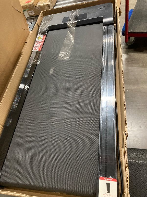 Photo 1 of ****The remote control is missing.***
PACEROCKER Walking Pad Treadmill - 12% 9-Level Auto Incline System - 450 lbs Heavy Duty Capacity (204.1 kg) - Bluetooth Speaker - LED Display - Under Desk Design - 5 MPH (8 km/h)