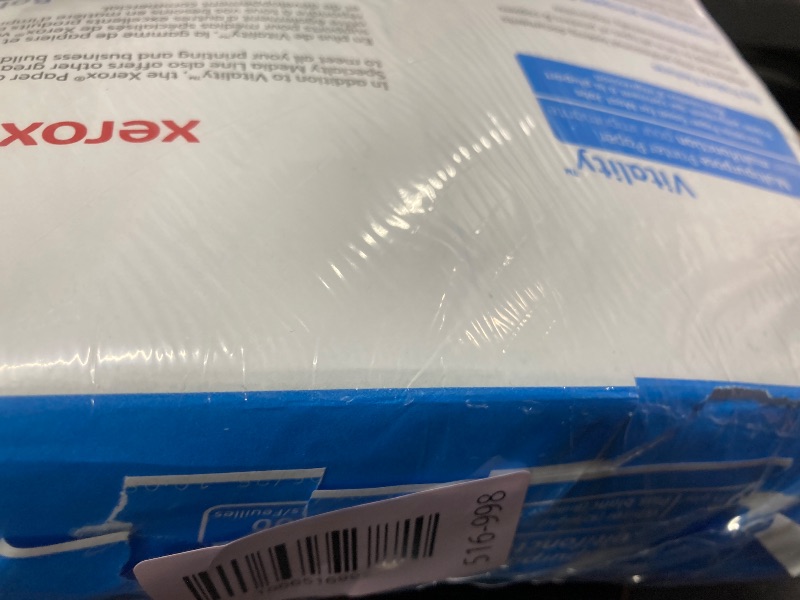 Photo 1 of ***OPENED PACKAGE***Xerox® Vitality™ Multi-Use Printer & Copy Paper, 1 Ream, White, Legal (8.5" x 14"), 500 Sheets Per Ream, 20 Lb, 92 Brightness, FSC® Certified***OPENED PACKAGE***