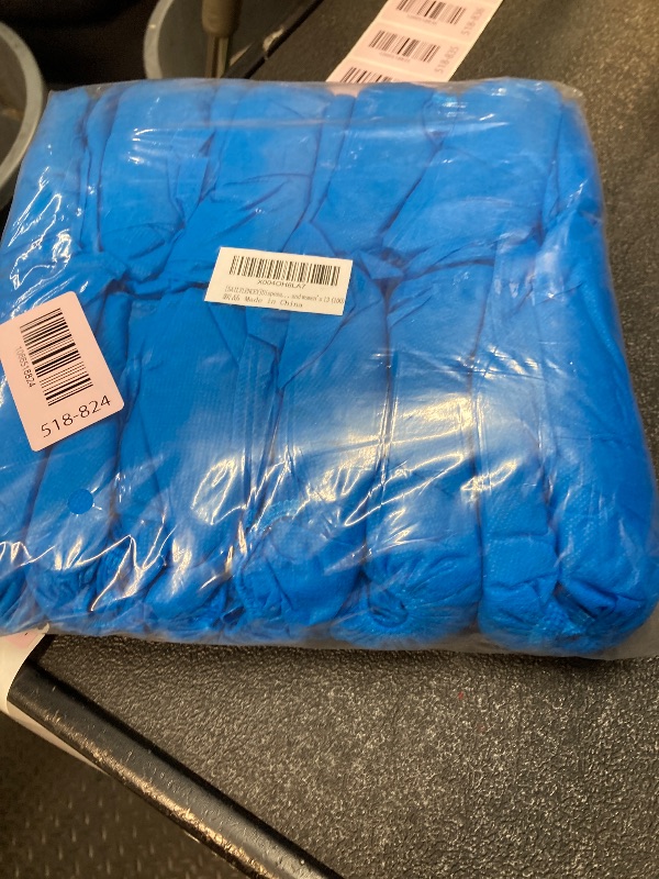 Photo 1 of [SAILYLENCEY]Disposable Shoe Covers,100 Counts(50 pairs), Non-slip, Thickening, Breathable, Elastic Ankle and Easy to wear, Blue,large size, Maximum suitable for men's size 11 and women's 13 (100)