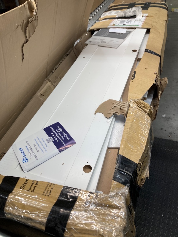 Photo 1 of ***MISSING & BROKEN PIECES***Sauder HomePlus Storage Cabinet/ Pantry cabinets, Soft White finish***MISSING & BROKEN PIECES***