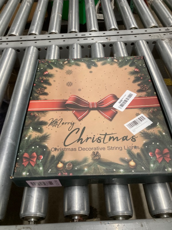 Photo 1 of (2023 NEW)Outdoor Christmas Decoration Star String Lights,320 LED 16.4ft Christmas Lights Waterfall Tree Lights with 13" Topper Star,Plug-in Hanging Fairy Lights for Xmas New Year Holiday Party