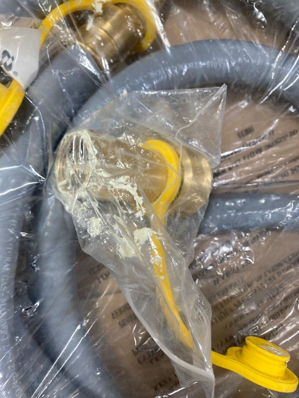 Photo 1 of ***DAMAGE THREADS -SELLING AS IS*** onlyfire 12 Ft 3/4" ID Natural Gas Hose with Quick Connect/Disconnect Fittings for NG/LP Propane Appliances,Grill,Generator,Patio Heater,Pizza Oven,etc.