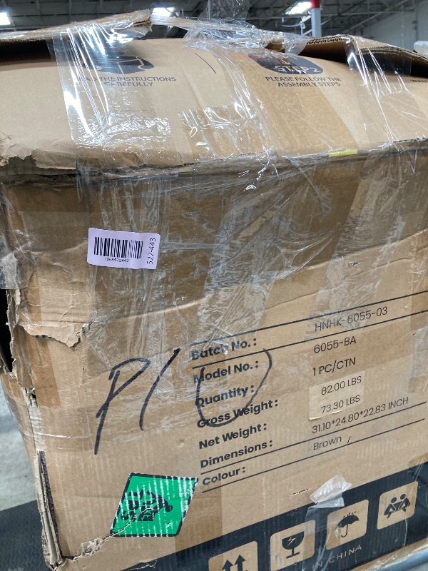 Photo 1 of *** missing parts**malol 118* u shaped sectional couch 4 seat modular sofa with a usb type C ports 2 ottomans and foldable side table brown