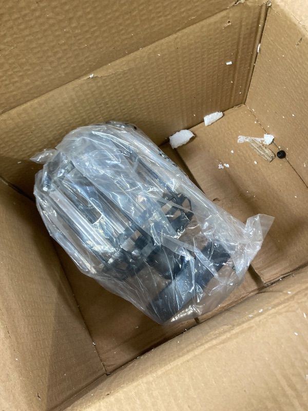 Photo 1 of ***MISSING ONE FIXTURE -SELLING AS IS*** illus illumination 1 Pack Semi Flush Mount Ceiling Light Fixtures - Modern Black Crystal Ceiling Light for Small Hallway, Entryway, Kitchen, Bedroom, Foyer, Dining Room