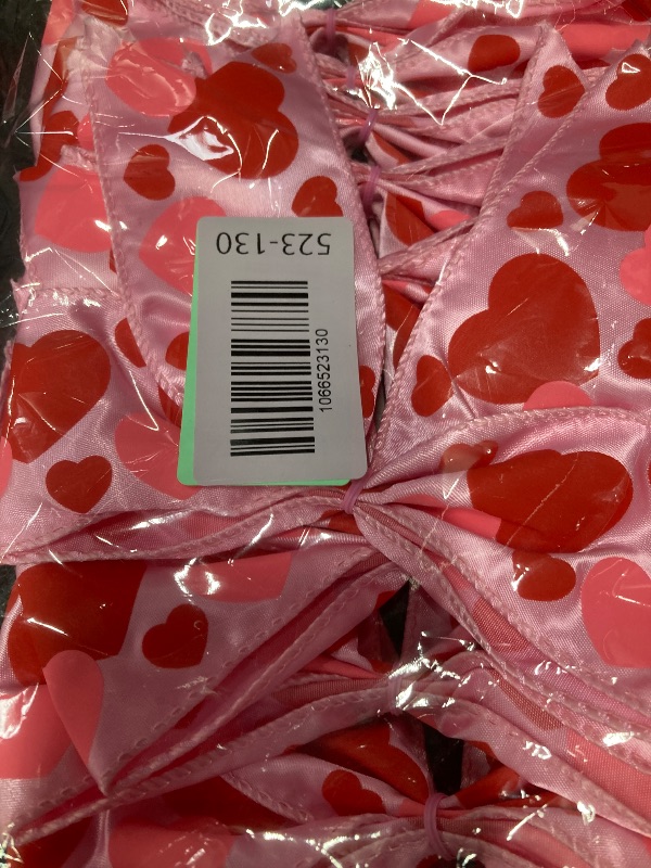 Photo 1 of 12 Pcs Valentines Tree Bows Decorations,6 Inch Valentine Ornaments with Heart for Tree Home Party Front Door Wedding Holiday Decor Red Pink