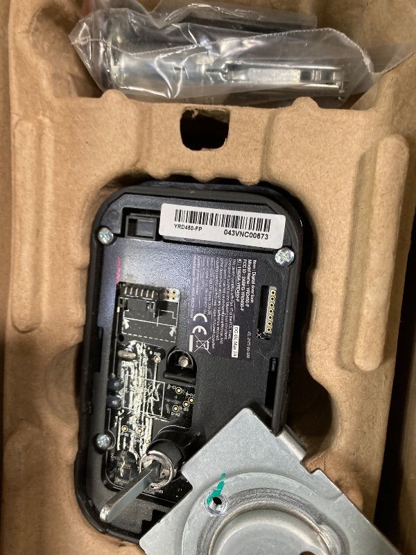 Photo 1 of ***MISSING PIECES -SELLING AS PARTS ONLY*** Yale Assure Lock 2 Touch Deadbolt, Black Suede Key-Free Smart Entry Door Lock with Wi-Fi Connected Touchscreen Keypad and Fingerprint Scanner for Code Entry and Remote Access, YRD450-F-WF1-BSP