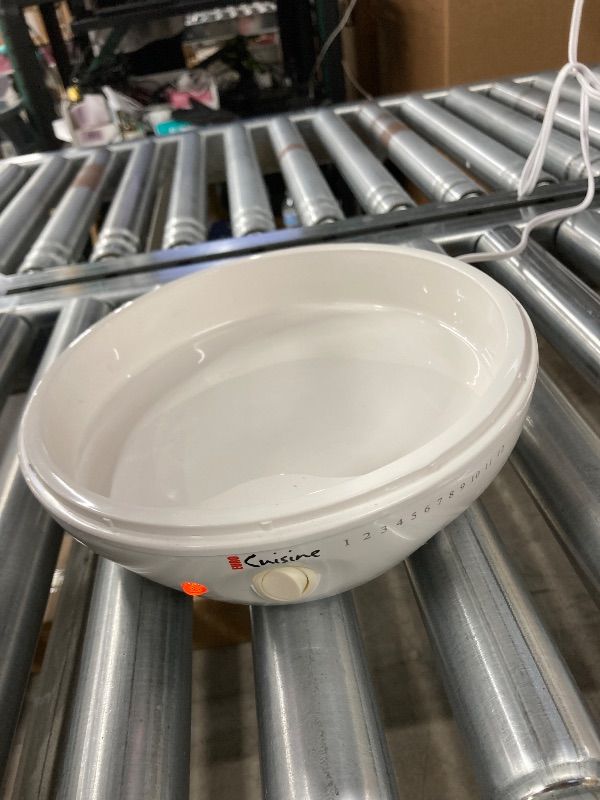 View 2 of ***MISSING LID & JARS -SELLING AS PARTS ONLY*** Euro Cuisine YM80 Electric Yogurt Maker Machine- Promote Gut Health with Probiotic Rich Homemade Yogurt -Home Yogurt Incubator with Glass Jars, White