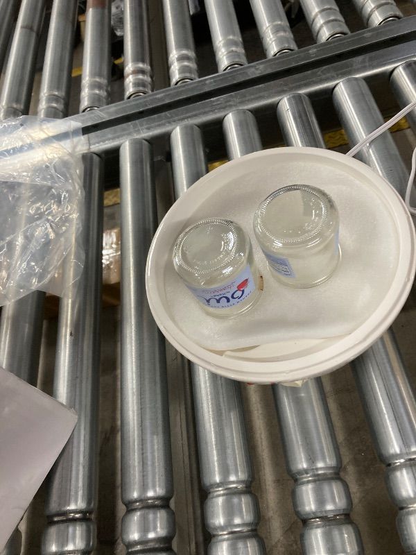 View 4 of ***MISSING LID & JARS -SELLING AS PARTS ONLY*** Euro Cuisine YM80 Electric Yogurt Maker Machine- Promote Gut Health with Probiotic Rich Homemade Yogurt -Home Yogurt Incubator with Glass Jars, White