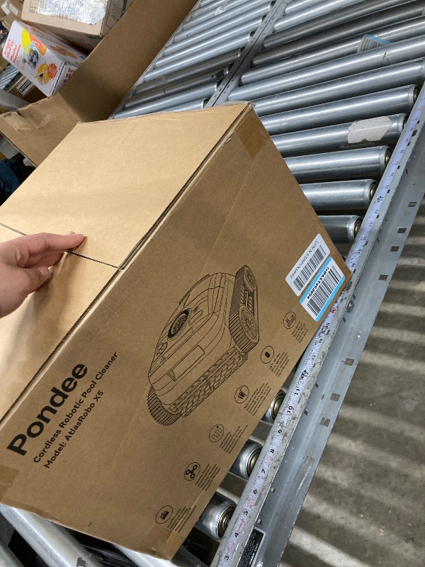 Photo 1 of **PARTS ONLY**Pondee X5 Cordless Robotic Pool Cleaner, Wall & Waterline Cleaning, Smart Navigation, Smart Precision Docking™, 180Mins Runtime, 4 Cleaning Modes, Pool Vacuum for Inground Pools up to 3,229 sq.ft