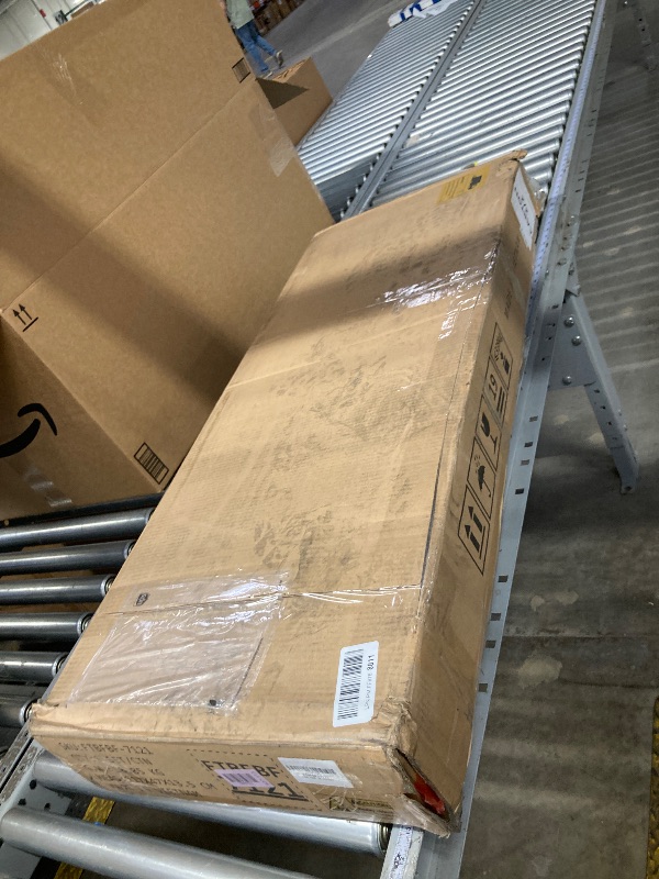 Photo 1 of ***A BOX OR MORE IS MISSING*ONLY PART OF ITEM INCLUDED***
YITAHOME Queen Size Bed Frame with Bookcase Headboard and 4 Storage Drawers, RGB LED Bed Frame with Type-C & USB Charging Station Storage Headboard Bed, No Box Spring Needed, Noise Free, Antique Wh