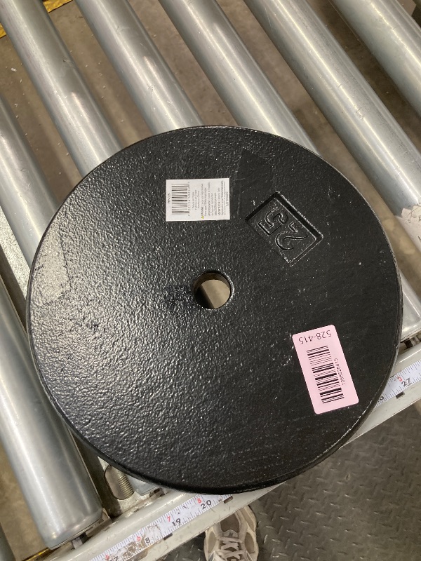 Photo 1 of  cap 1 Inch Cast Iron Weight Plate - Ideal for Strength Training - 25LB - Single