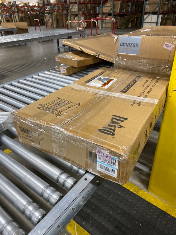 Photo 1 of ***MISSING PARTS *** Feasto Outdoor Grill Cart with Stainless Steel Tabletop and Storage Cabinet, Movable Kitchen Island with Wheels for BBQ Food Prep, Black ***SOME SCUFFS/SCRATCHES, BOX RIPPED/TORN***