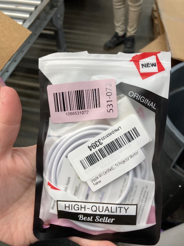 Photo 1 of [Apple MFi Certified] Apple Lightning to HDMI Cable Adapter for iPhone to TV, 1080P Digital AV Adapter Sync Screen Connector Compatible for iPhone 14 13 12 11 Pro Max XS XR X 8 to TV Projector Monitor