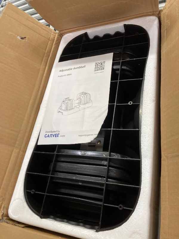 Photo 1 of 1 56LBS Adjustable Dumbbell, 18-in-1 One-Hand Quick Adjust Weight Set, Anti-Slip Texture Handle, Full-Body Workout Equipment for Home Gym, Suitable for Men & Women