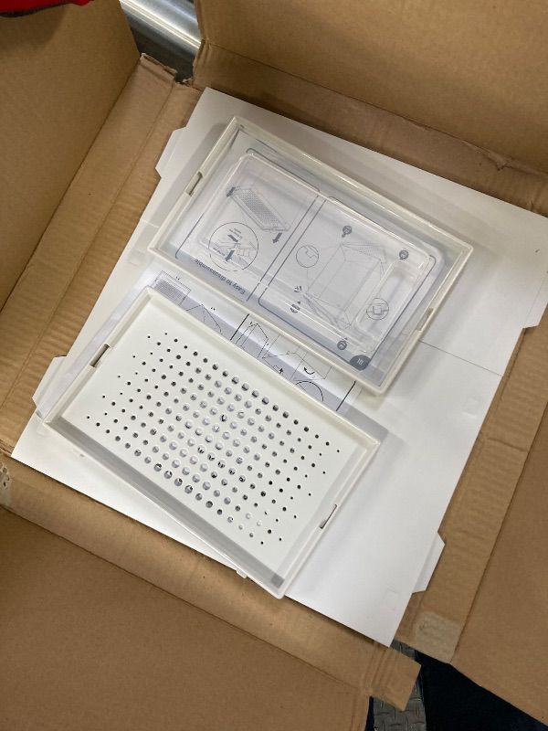 Photo 1 of 1 Pack Only ***MISSING ONE -SELLING AS IS*** OnDisplay Clik Stackable Interlocking Shoe Box System (Standard White/White,)