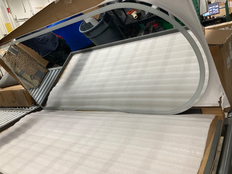 Photo 1 of **SOME LIGHTS DO NOT WORK***InfiniGlass Arch Full Length Standing Mirror with LED Lights, 71"x32" Lighted Mirror with Dimming & 3 Color Lighting, Tall Mirror Full Body for Bedroom, Dressing Room