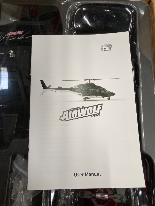 Photo 1 of **PARTS ONLY**Carmanon RTF Airwolf RC Helicopter - 27:1 Scale Collectible Remote Control Helicopter with Auto-Hover, 6CH Control & Dual Batteries for Adults Beginners,TV-Accurate Air Wolf Series Model