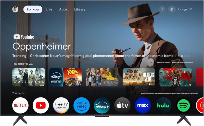 Photo 1 of ***NO REFUNDS/NO RETURN***
TCL 75 Inch Class QM6K Series | Mini LED QLED 4K HDR | 75QM6K, 2025 Model | 120HZ-144HZ High Brightness Smart Google TV Dolby Atmos Onkyo Audio | Voice Remote Alexa Gaming Streaming Television
