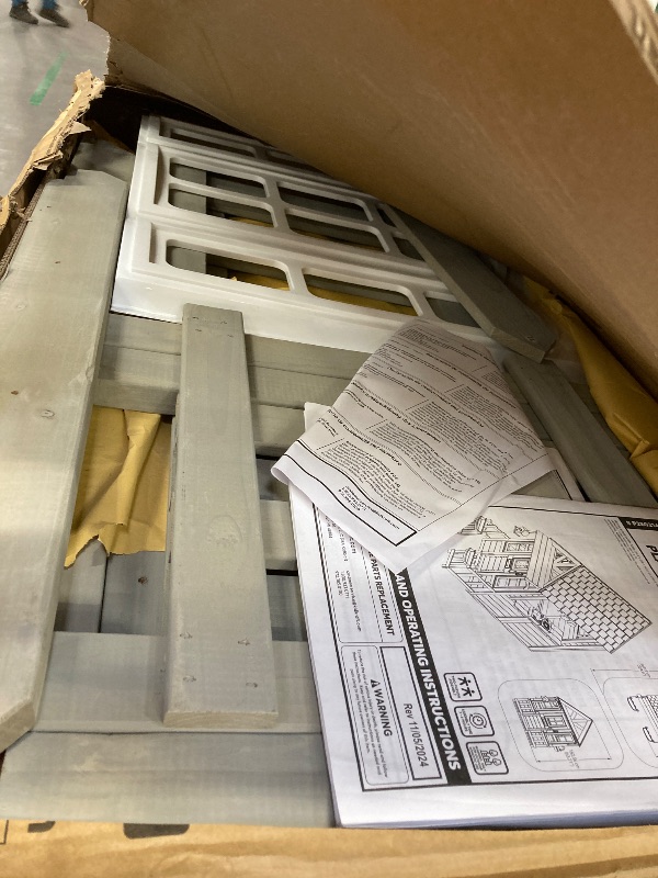 Photo 1 of ***BOX 1 OF 2***
KidKraft Riverscape Wooden Playhouse with Working Doorbell, Fence, Kitchen and Pet Door