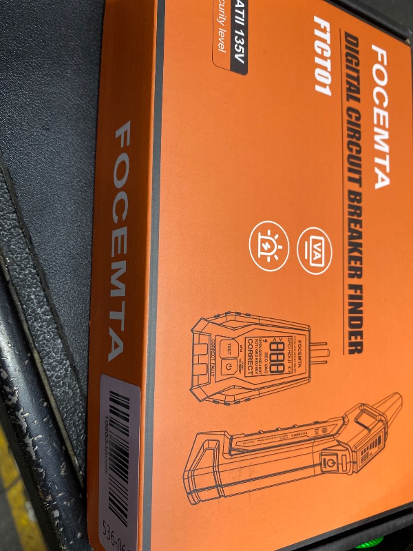 Photo 1 of **PARTS ONLY***FOCEMTA Circuit Breaker Finder Kit with GFCI Outlet Tester for 90-135V AC Circuits,includes Light Socket Adapter, 3-2 Prong Grounding Adapter & Clip adapter,Portable Electrical Tool with Carrying Case