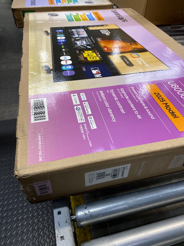 Photo 1 of …No Return….Samsung 43-Inch Class Crystal UHD U8000F 4K Smart TV (2025 Model) Endless Free Content, Crystal Processor 4K, MetalStream Design, Knox Security, Alexa Built-in