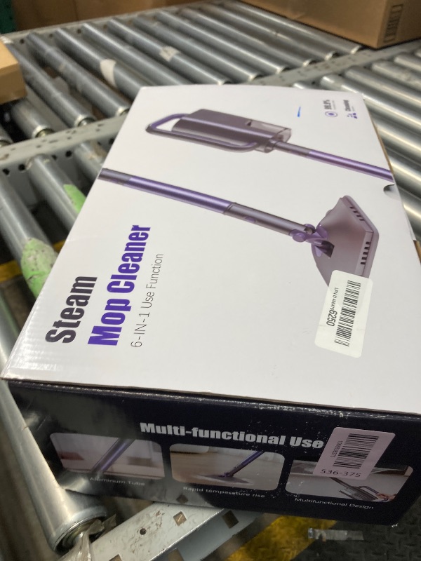 Photo 1 of ***Missing tank***Gatlei Steam Mop Cleaner with Detachable Handheld Steamer, 6-in-1 Multi Accessories, Removable Water Tank, 23FT Power Cable, Lightweight, Steam Cleaner for sealed Hard Floors, Hardwood(Purple)***Missing tank***