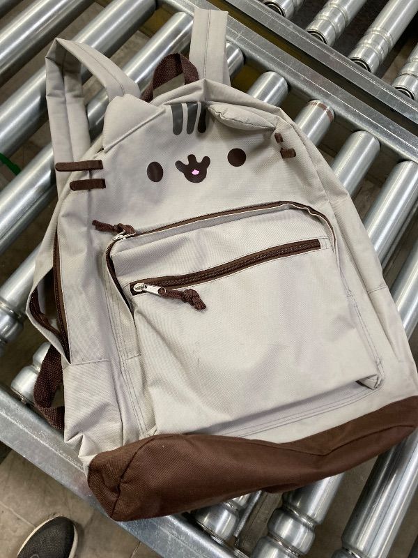 Photo 1 of ***DAMAGED -BROKEN ZIPPER -SELLING AS IS *** Pusheen Cat Face Backpack